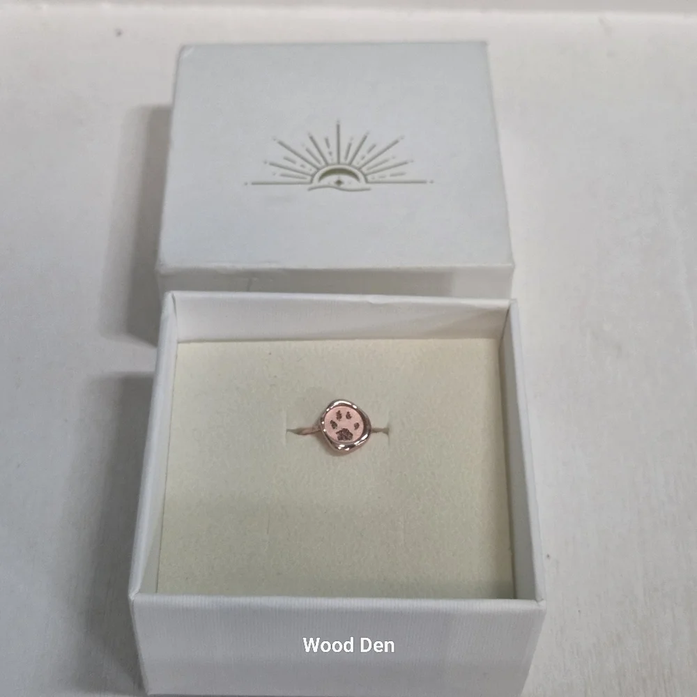 copper handmade cat paw ring size 7 NIB - Picture 5 of 6